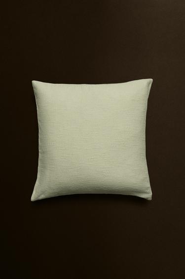TEXTURED CUSHION COVER - Light green by Zara - Image 4