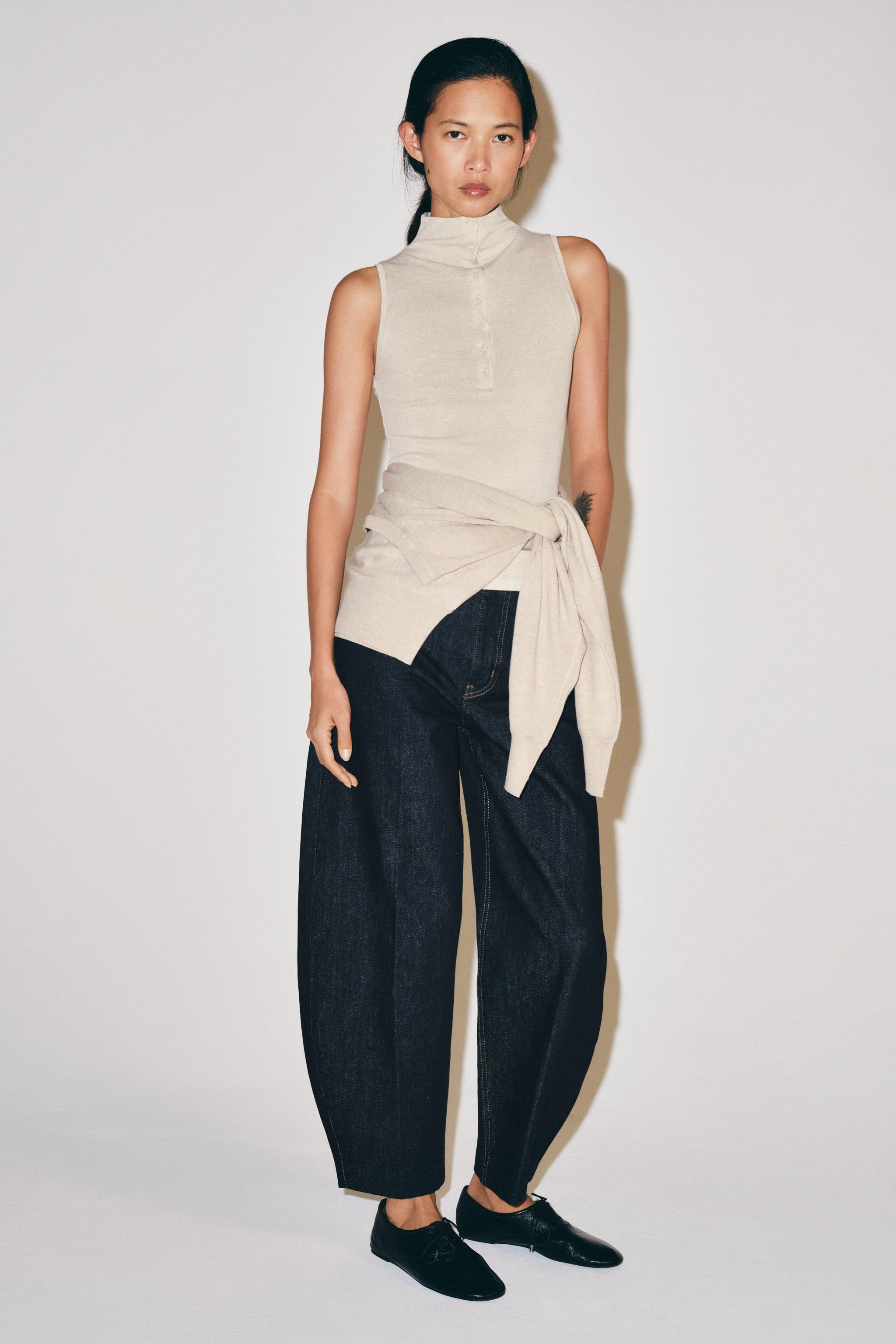 ZW COLLECTION HIGH-WAIST TAPERED JEANS