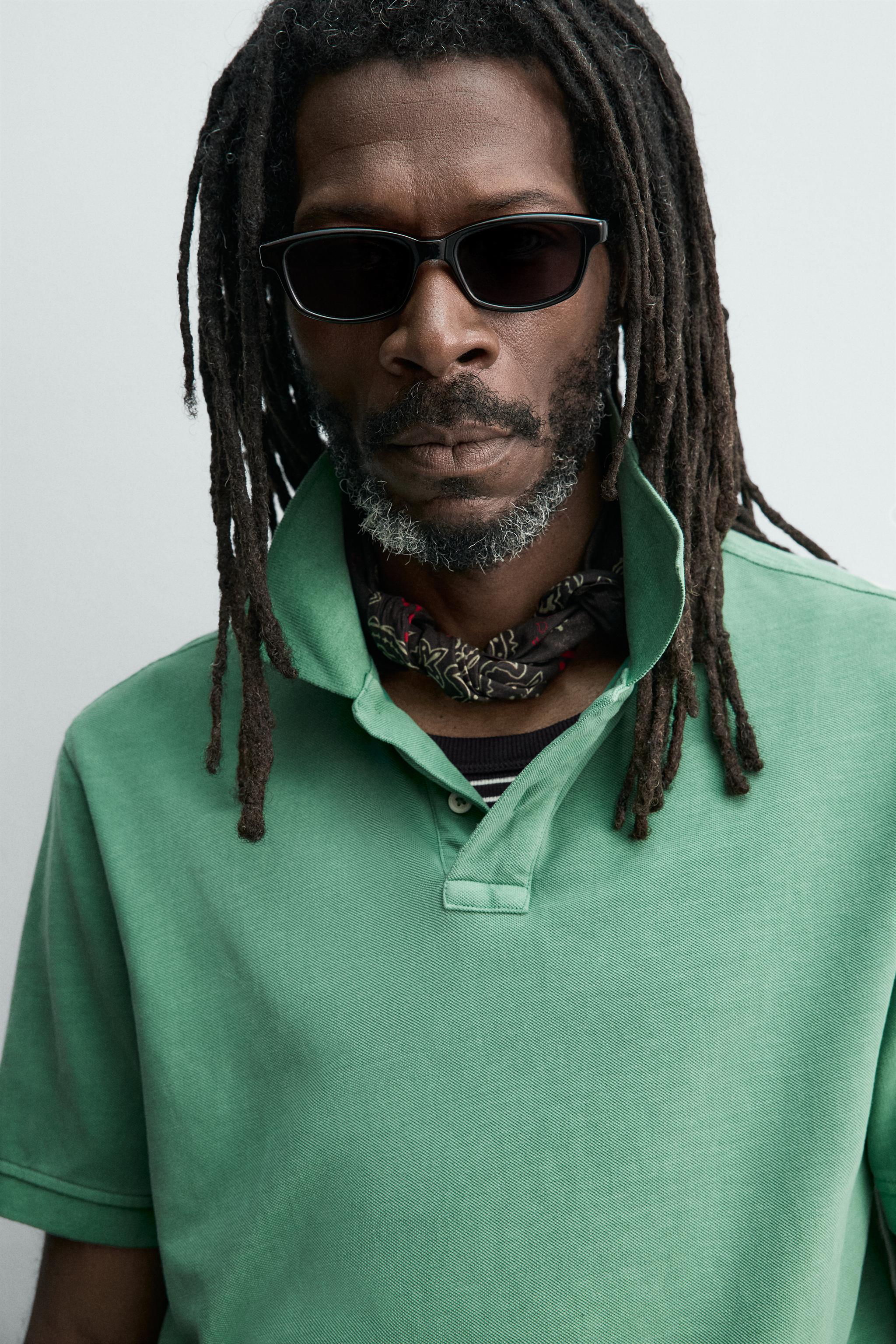 WASHED PIQUÉ POLO SHIRT AARON LEVINE X ZARA