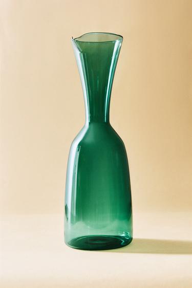 COLOURED BOROSILICATE JUG X COLLAGERIE - أخضر الخاص بـ Zara