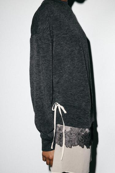 SOFT FEEL COMBINED DRESS - Grey marl by Zara