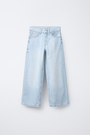 JEANS WIDE LEG - Azul claro de Zara