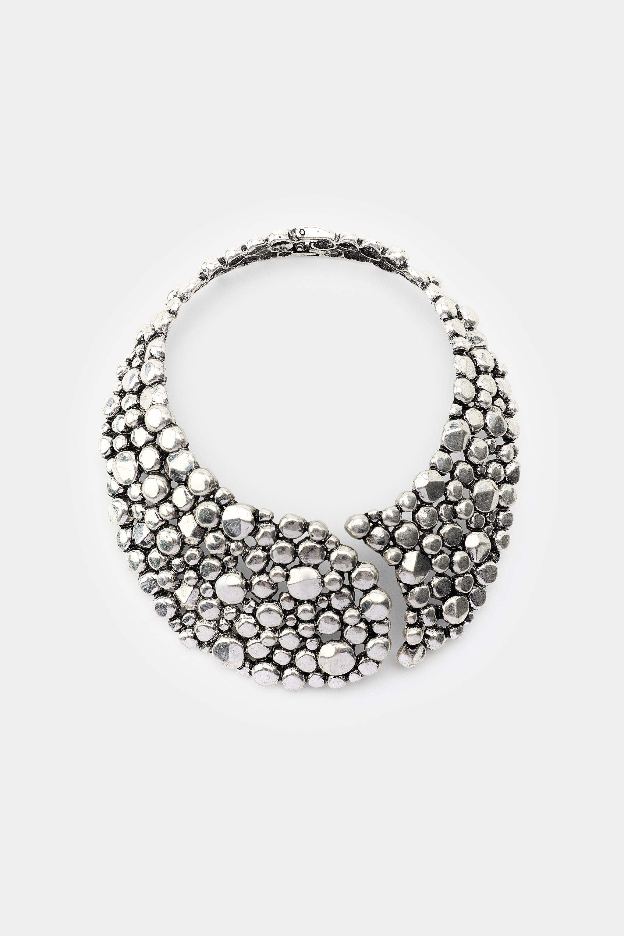 METAL BALL NECKLACE - Silver | ZARA United States