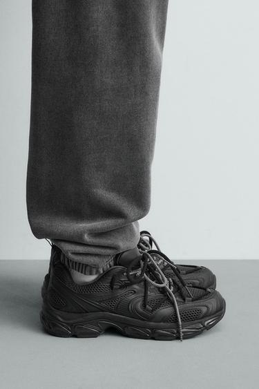 CHUNKY SOLE TRAINERS - Black by Zara - Image 1