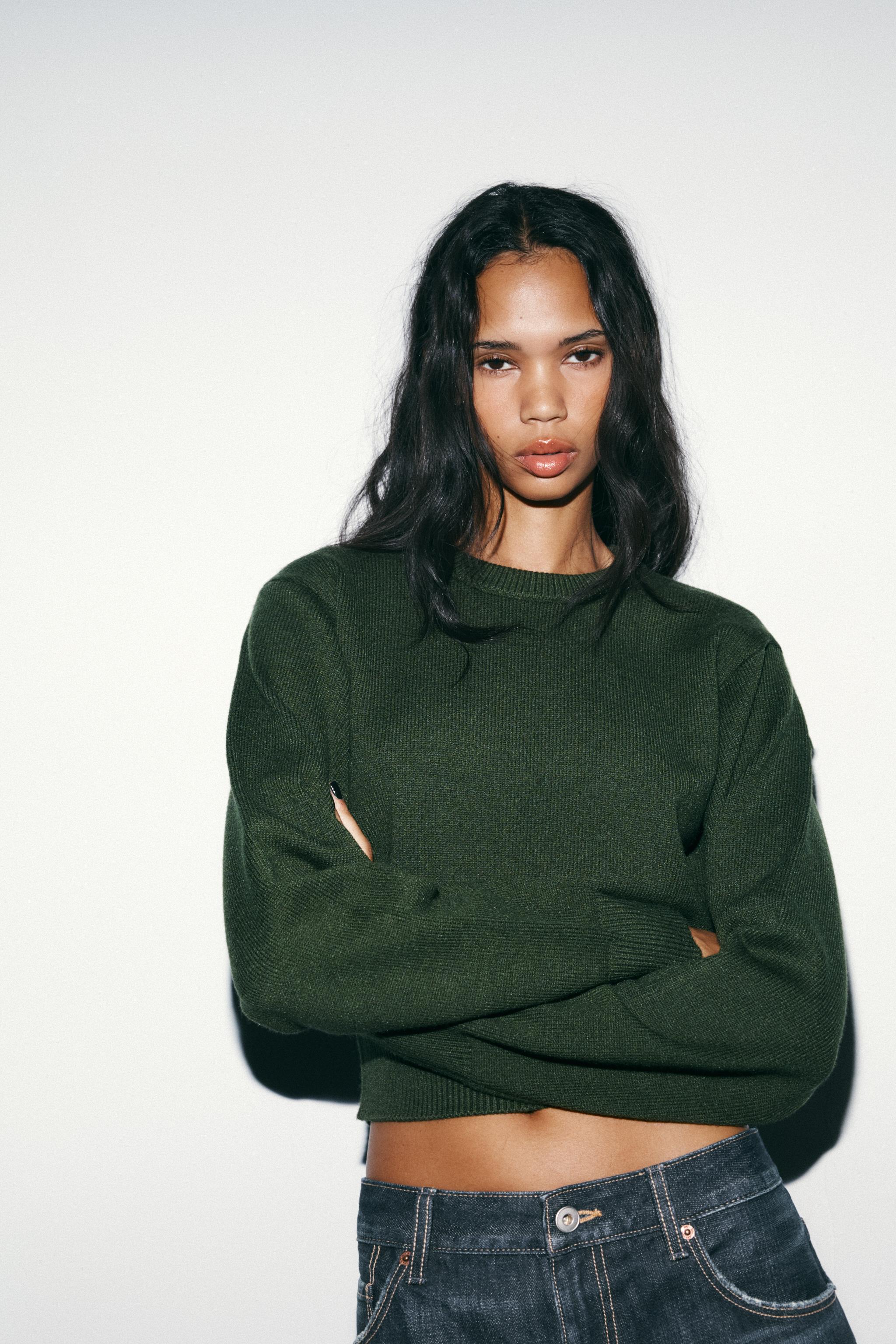 クロップドジャンパー – レディース | ZARA 日本