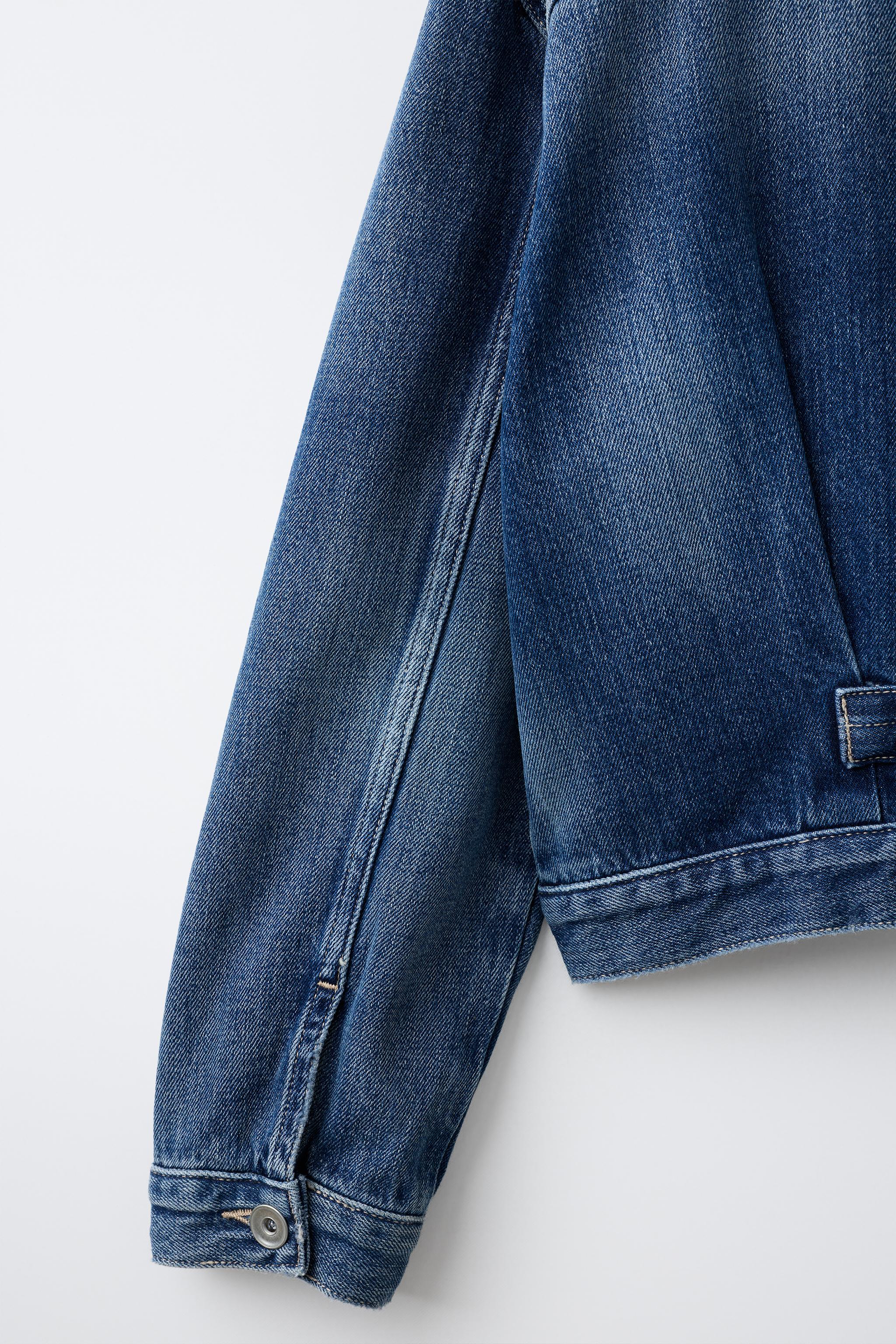BLOUSON DENIM BOUCLE