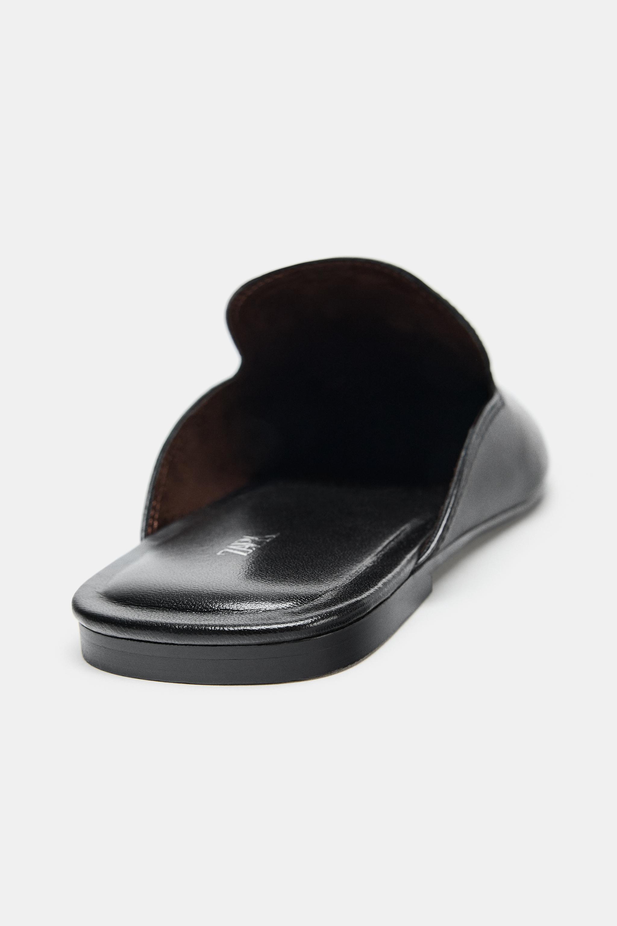 MOCASSINS MULES EN CUIR