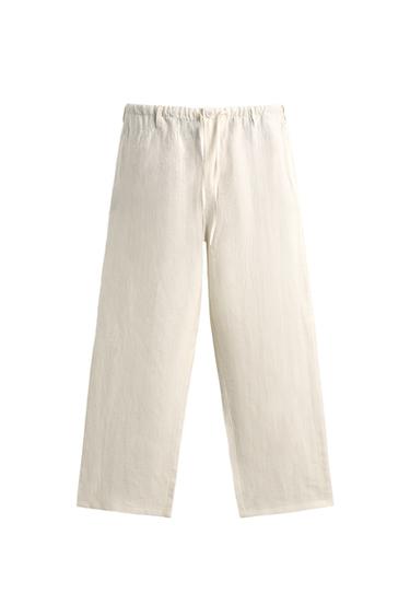 PANTALÓN RELAXED FIT 100% LINO