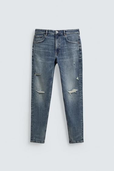 SKINNY FIT JEANS - Mid-blue by Zara