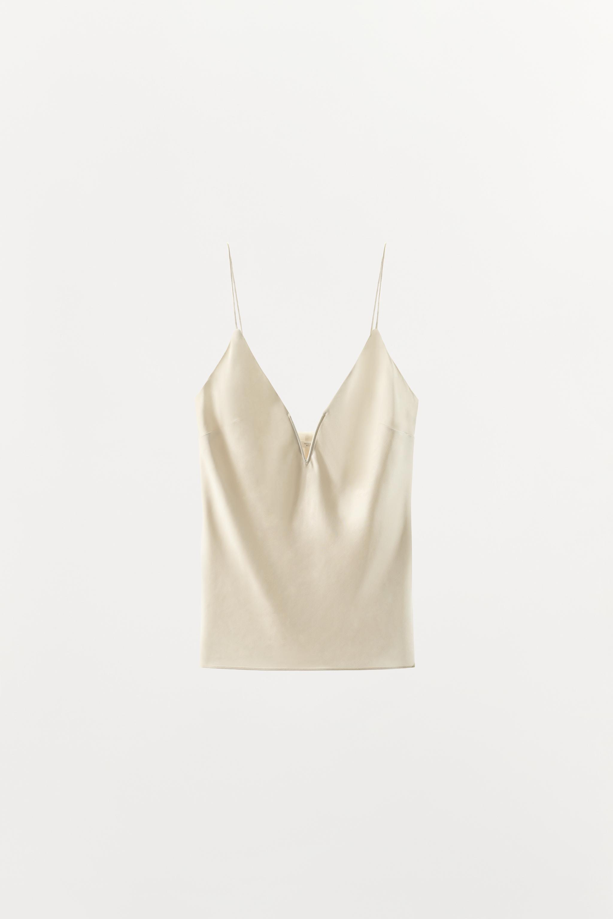 SATIN LINGERIE STYLE TOP