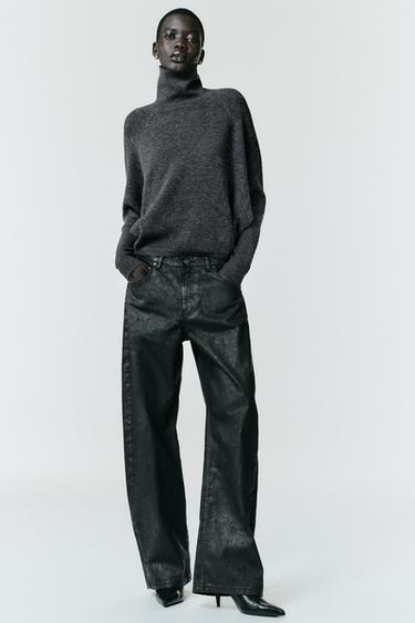 BATWING KNIT JUMPER - Grey marl by Zara - Image 0