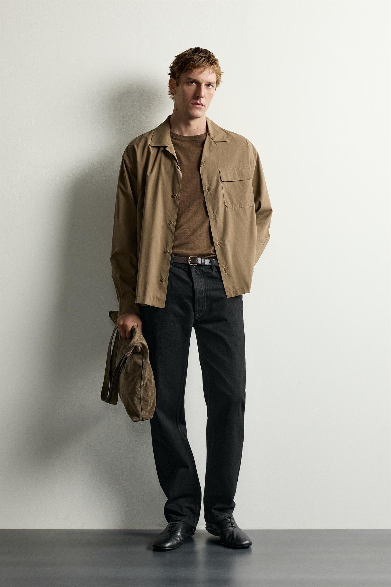 РУБАШКА RELAXED FIT ИЗ ЛИОЦЕЛЛА И ХЛОПКА