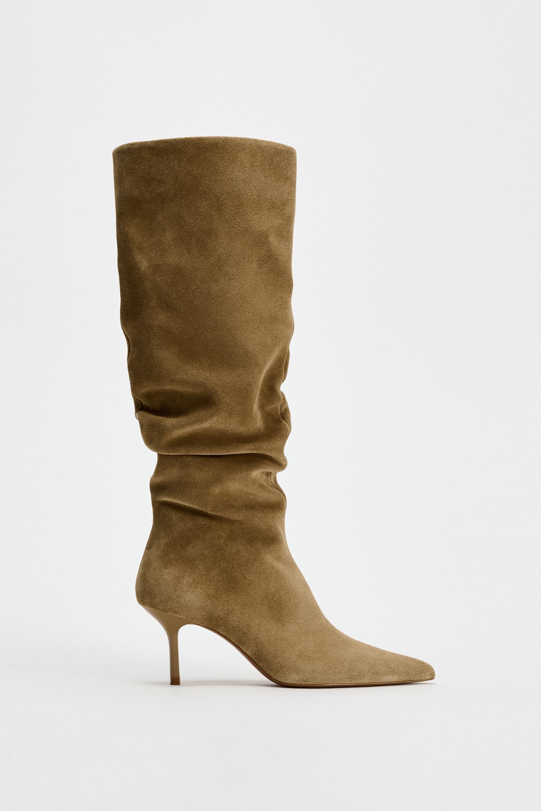 Bottines zara beige online