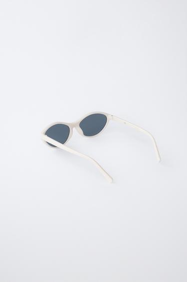 LUNETTES DE SOLEIL ŒIL-DE-CHAT EN PLASTIQUE - Blanc cassé de Zara - Image 2