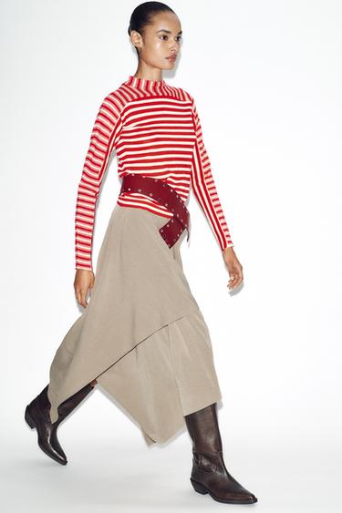 بوت جلدي بالٍ - بني الخاص بـ Zara - صورة 0