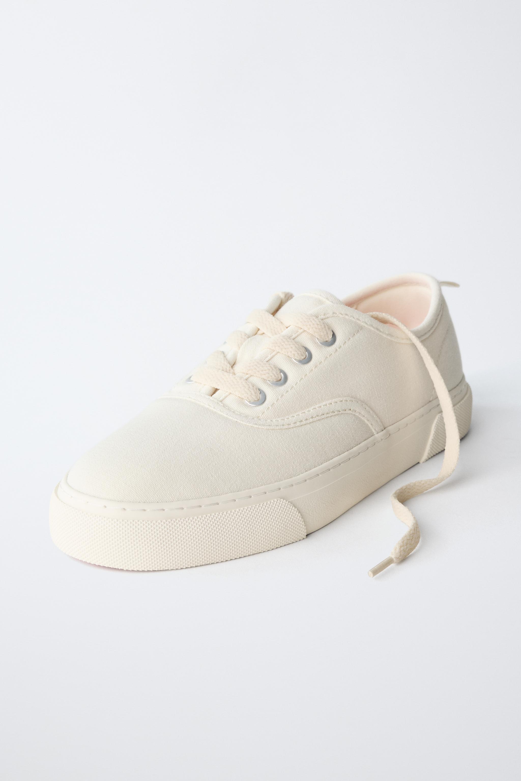 Детские кроссовки Zara CASUAL LACE-UP SNEAKERS — фото 4