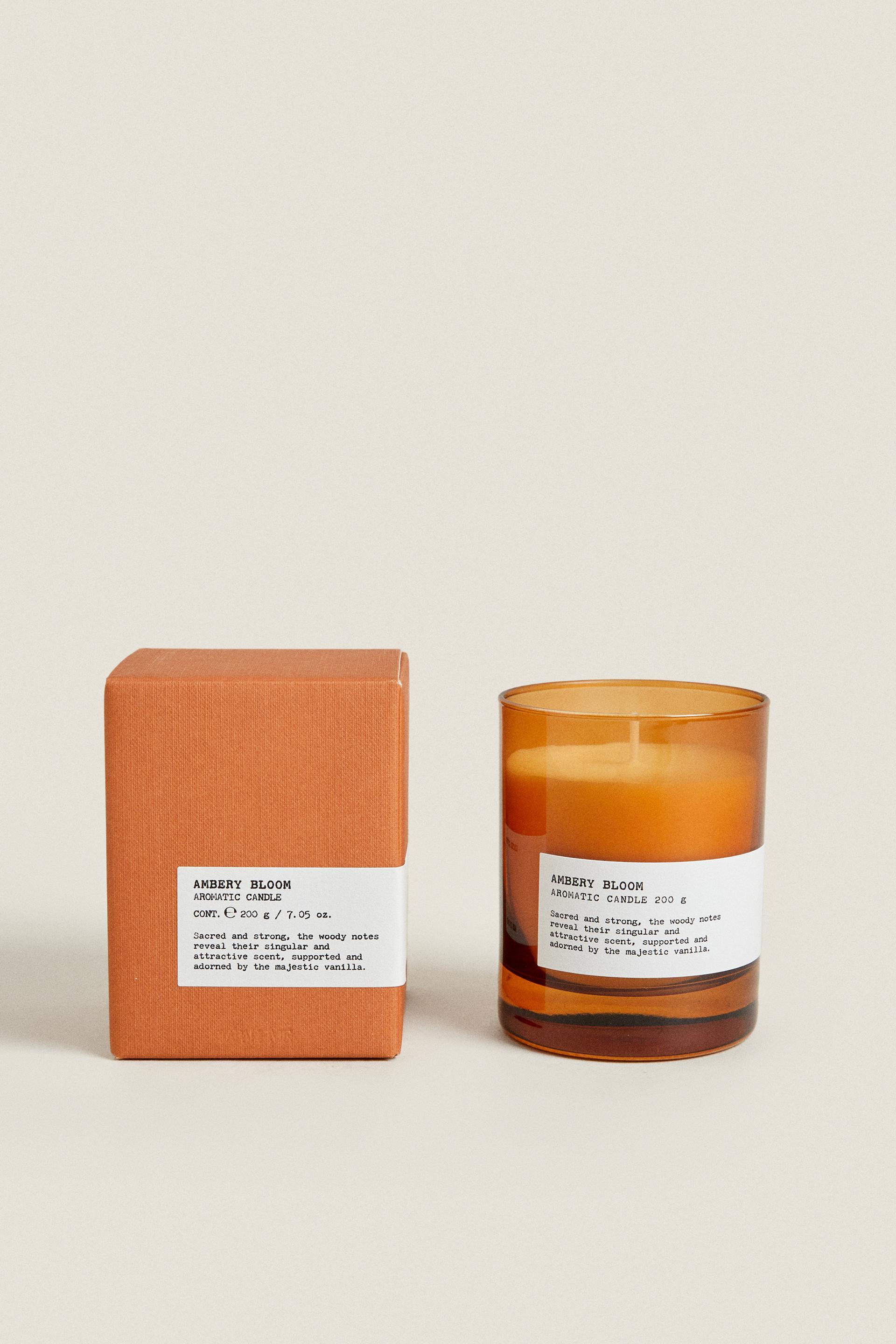 (200G) AMBERY WOOD SCENTED CANDLE Copper ZARA United States