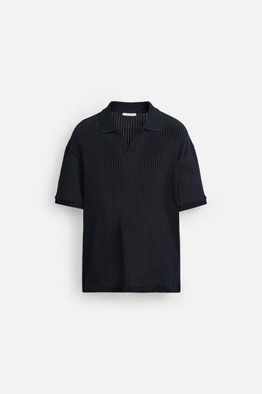 POLO CANALÉ CALADOS - Marino de Zara