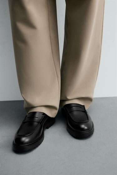 MOCASÍN VESTIR ANTIFAZ - Negro de Zara