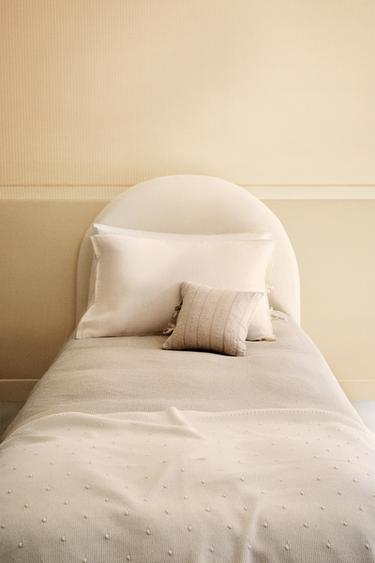 CHILDREN'S SEERSUCKER DUVET COVER - Greyish by Zara