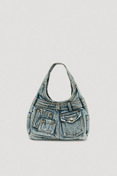 LIMITED EDITION DENIM HANDBAG - Denim Blue by Zara