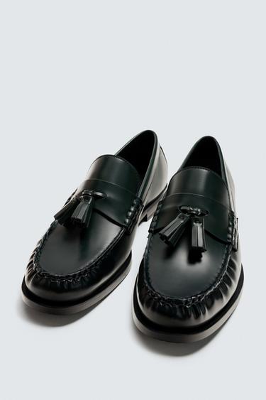 TASSEL DRESS LOAFERS - Green by Zara - Image 1