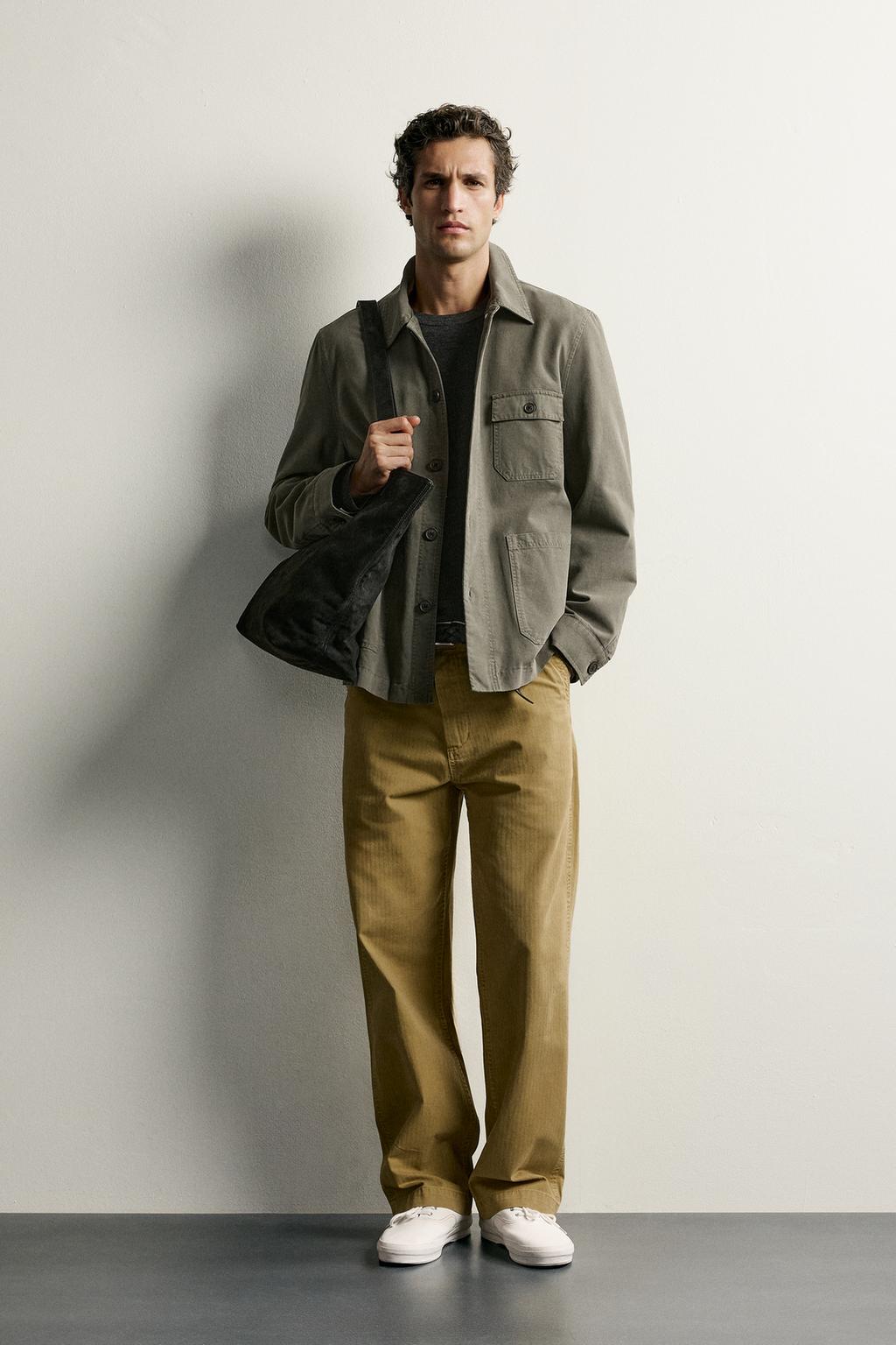 REGULAR FIT OVERSHIRT WITH POCKETS