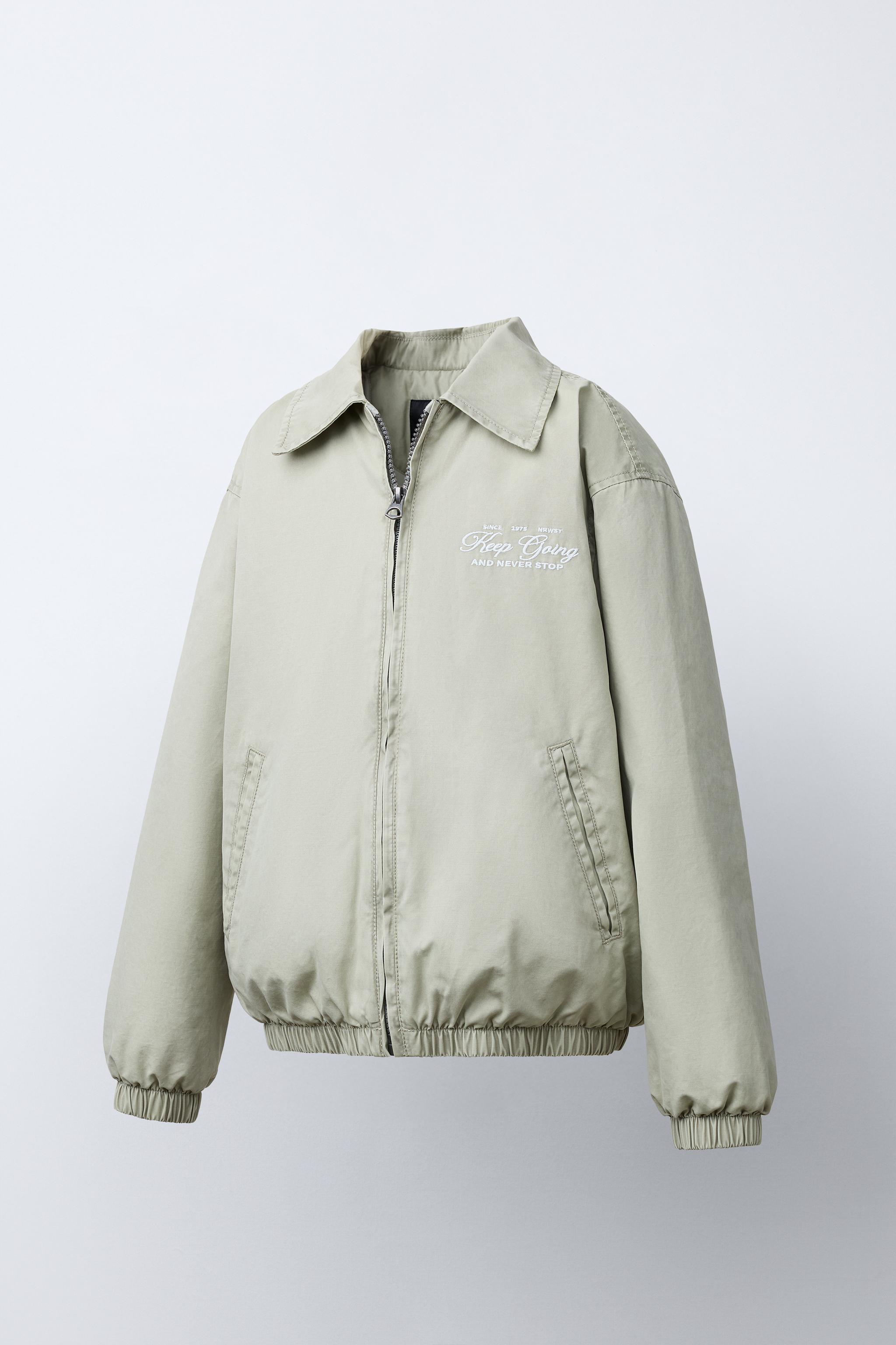 BLOUSON BOMBER À INSCRIPTION BRODÉE