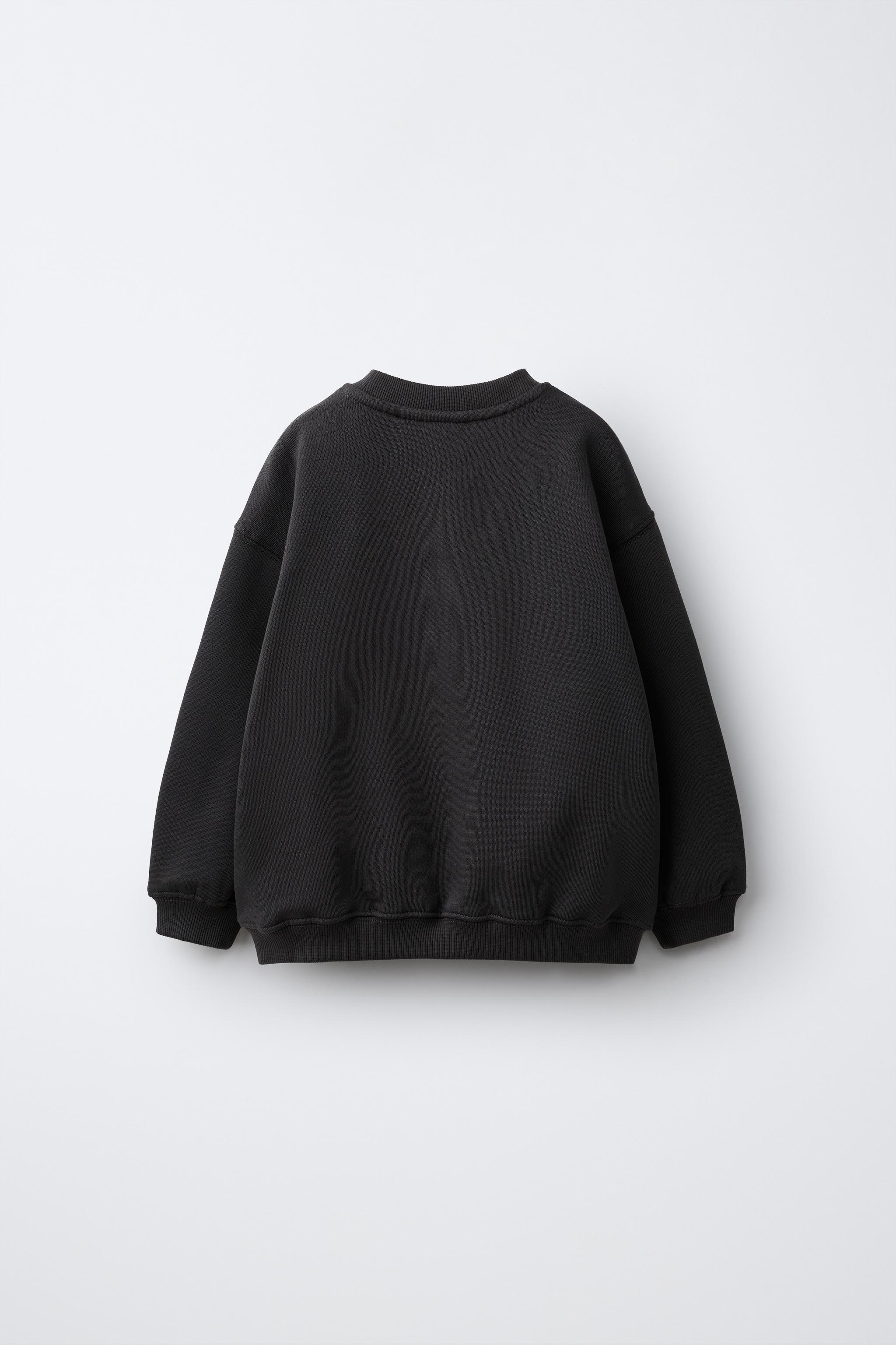 BEAR PATCH SWEATSHIRT - Dark anthracite | ZARA United States