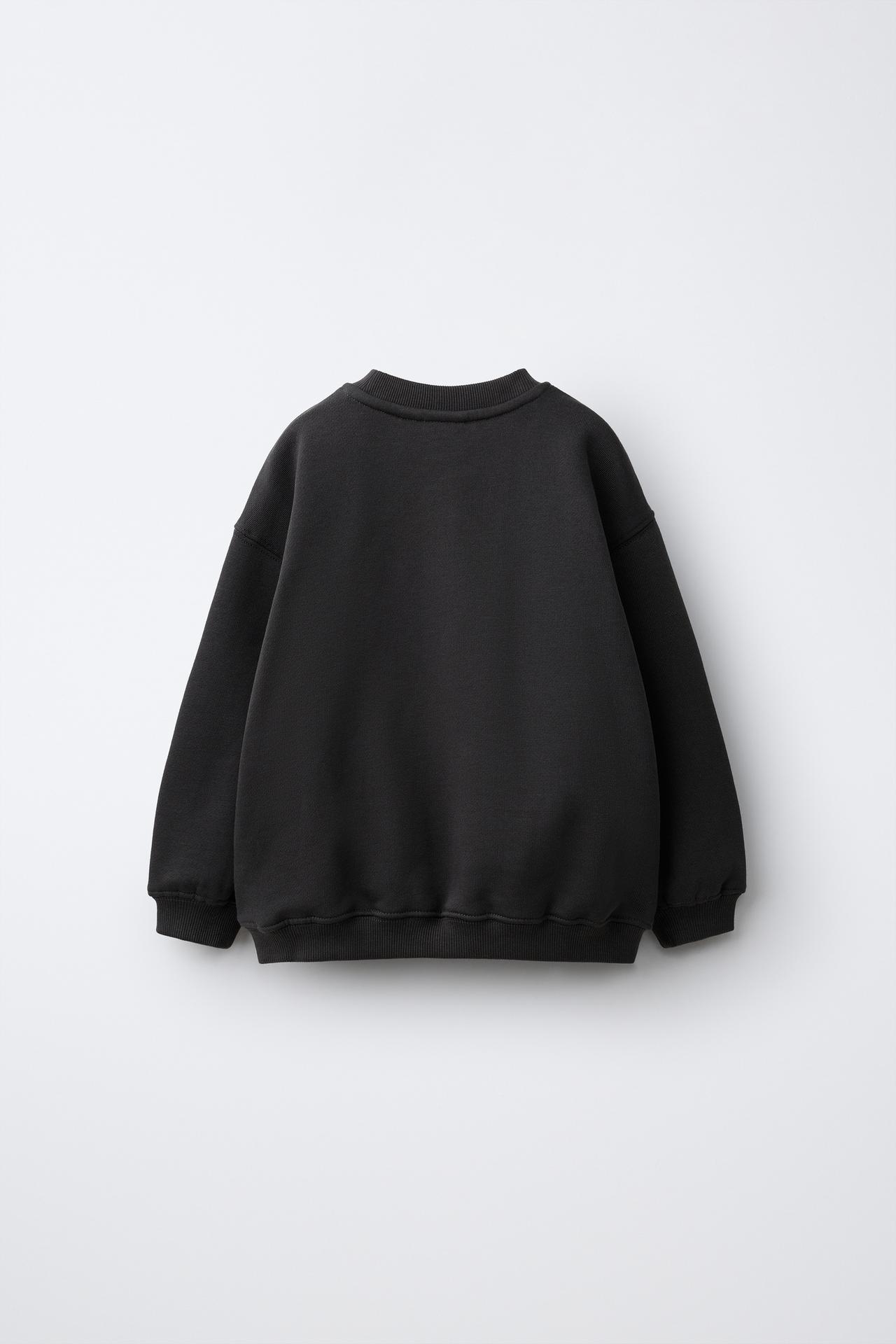 BEAR PATCH SWEATSHIRT — Dark anthracite