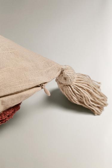 TUFTING CUSHION COVER - Red by Zara - Image 3
