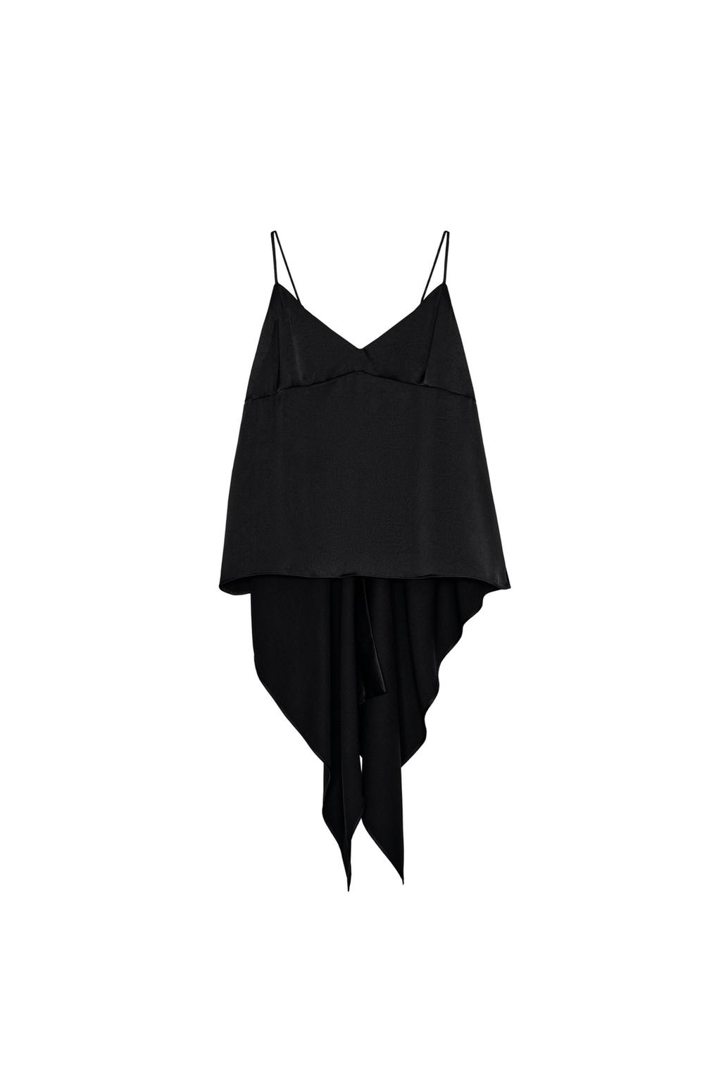 ASYMMETRIC SATIN EFFECT CAMISOLE - image 3