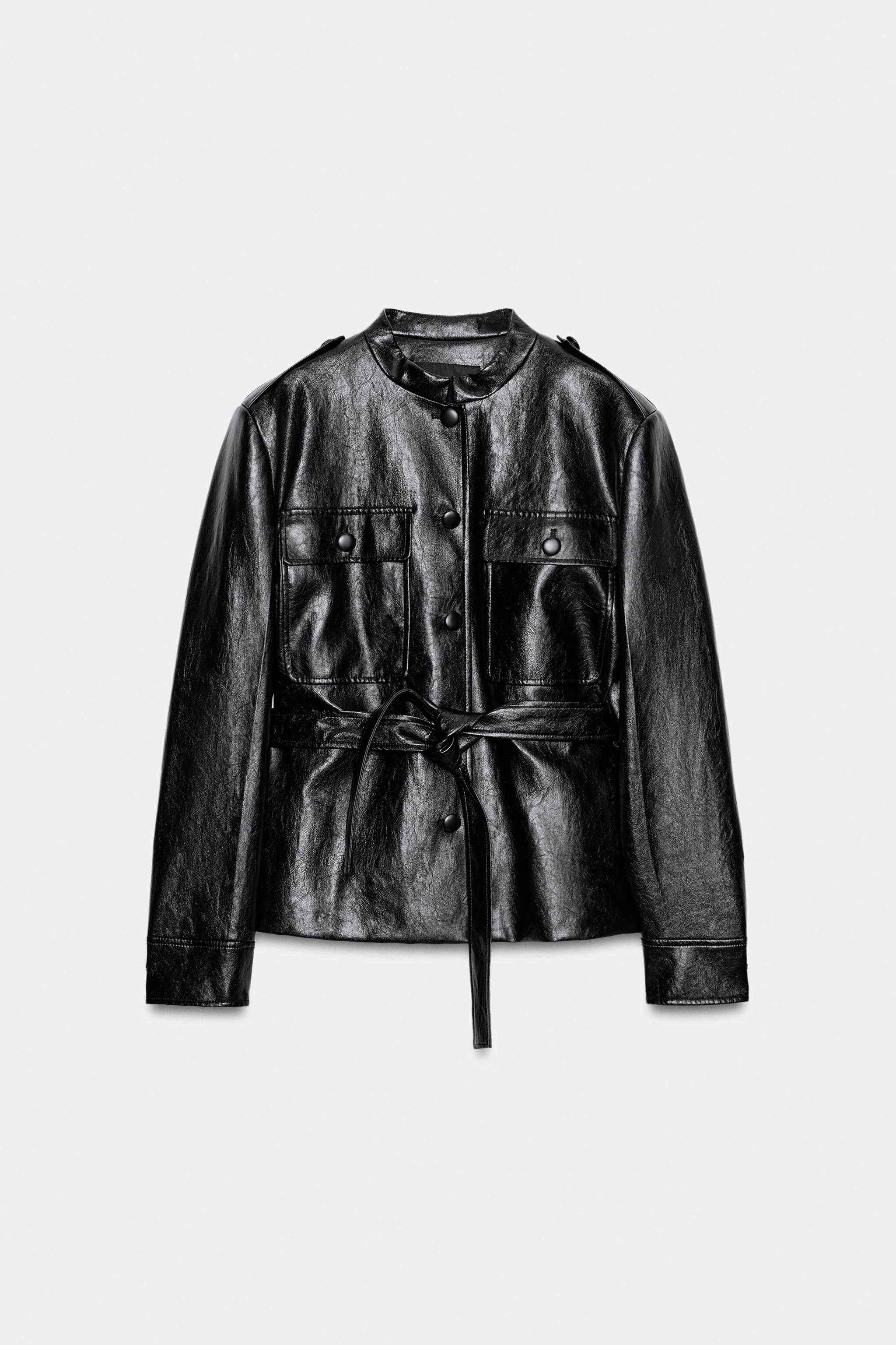ZW COLLECTION FAUX LEATHER JACKET