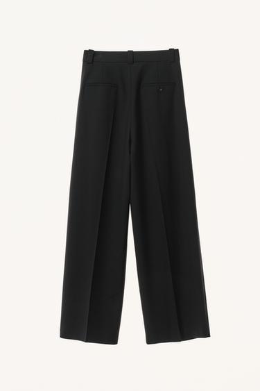 PANTALON À PINCES AVEC LAINE WILLY CHAVARRIA X ZARA - Noir de Zara - Image 3