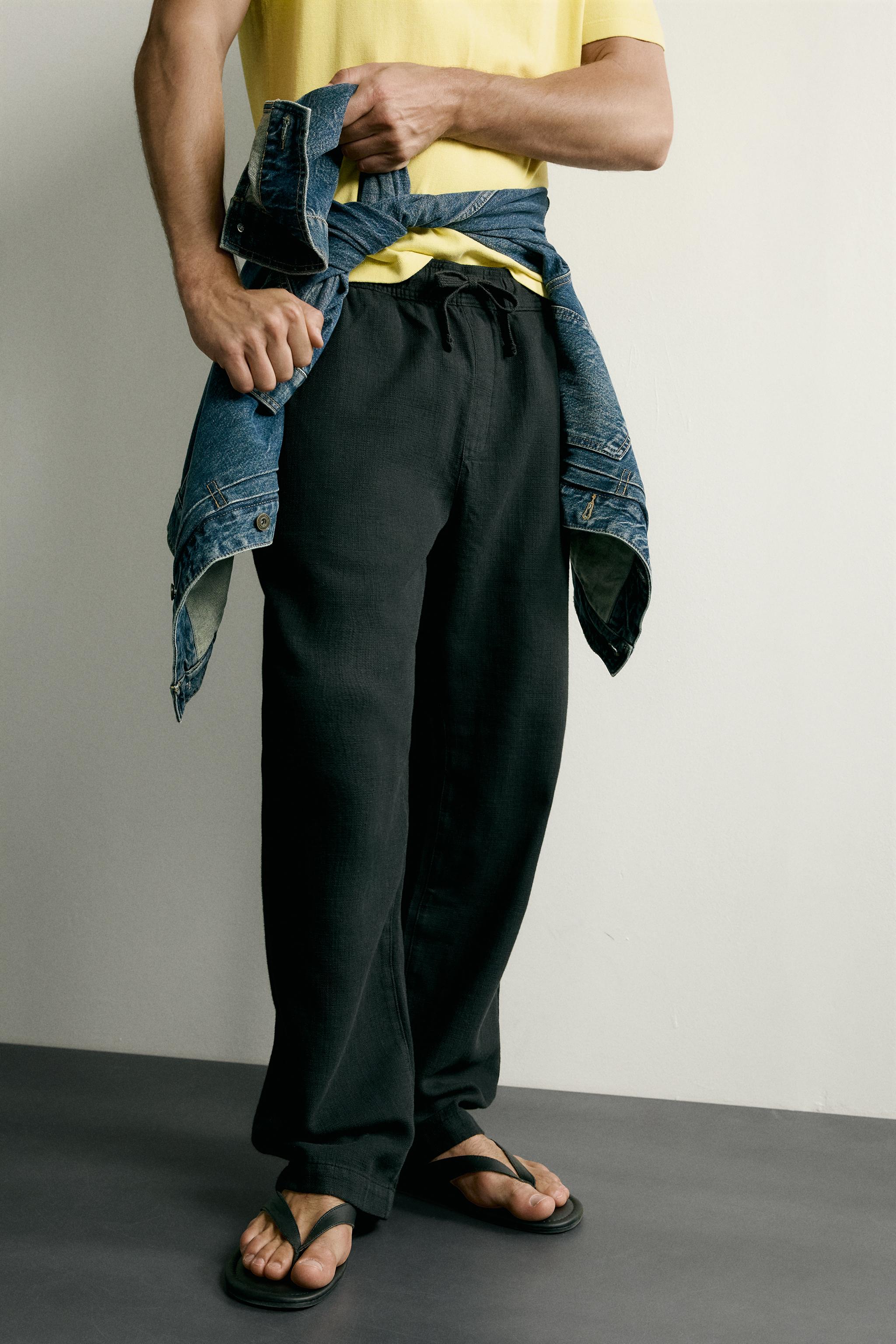 STRUCTURED RELAXED FIT PANTS