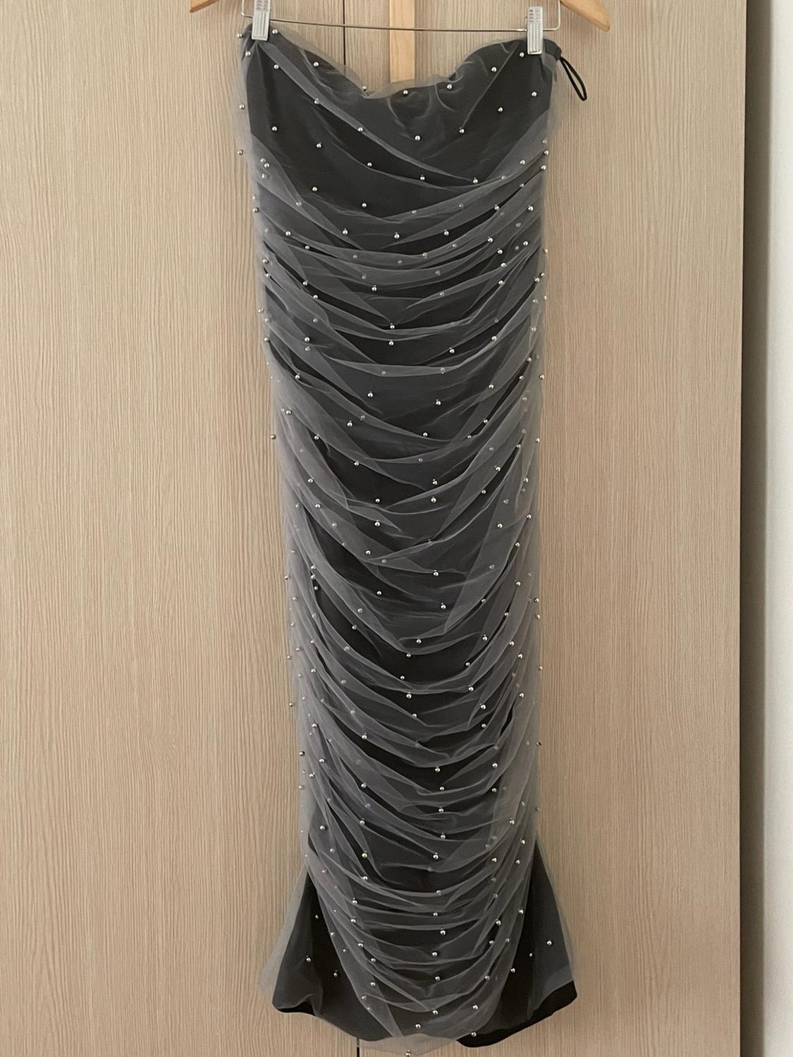 KNIT MIDI DRESS WITH BEADS - Image 2