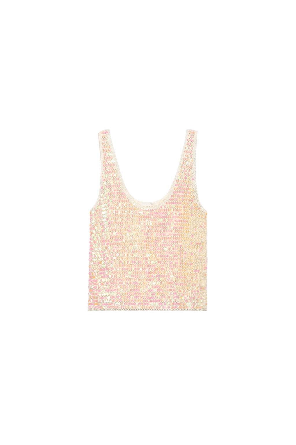 SEQUIN STRAP TOP - image 3