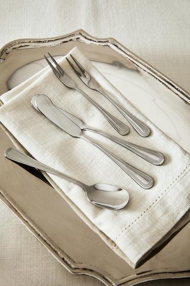 6-PIECE SILVER DESSERT CUTLERY SET - Steel by Zara