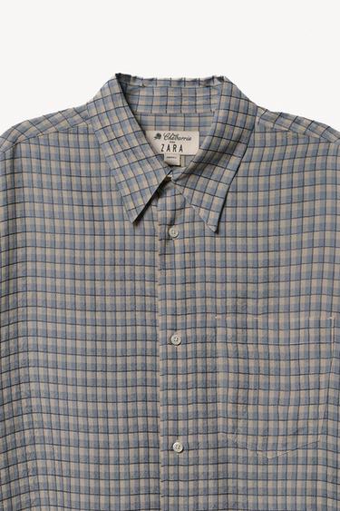 CHEMISE OVERSIZE À CARREAUX WILLY CHAVARRIA X ZARA - Bleu / Blanc de Zara - Image 5