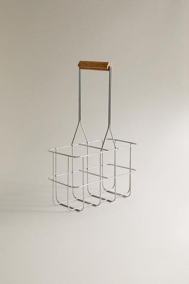METAK BASKET AND 2 BOTTLES SET - Steel by Zara - Image 0