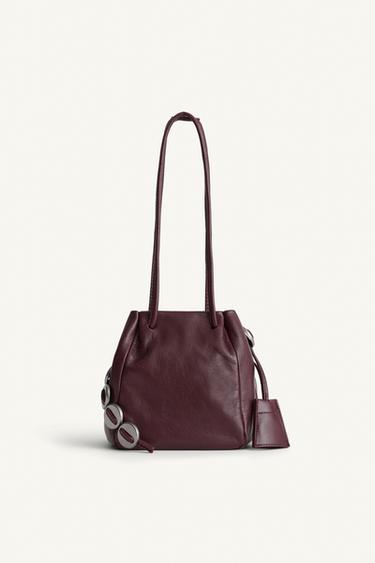 LTHR BCKT BG - Burgundy Red by Zara - Image 0
