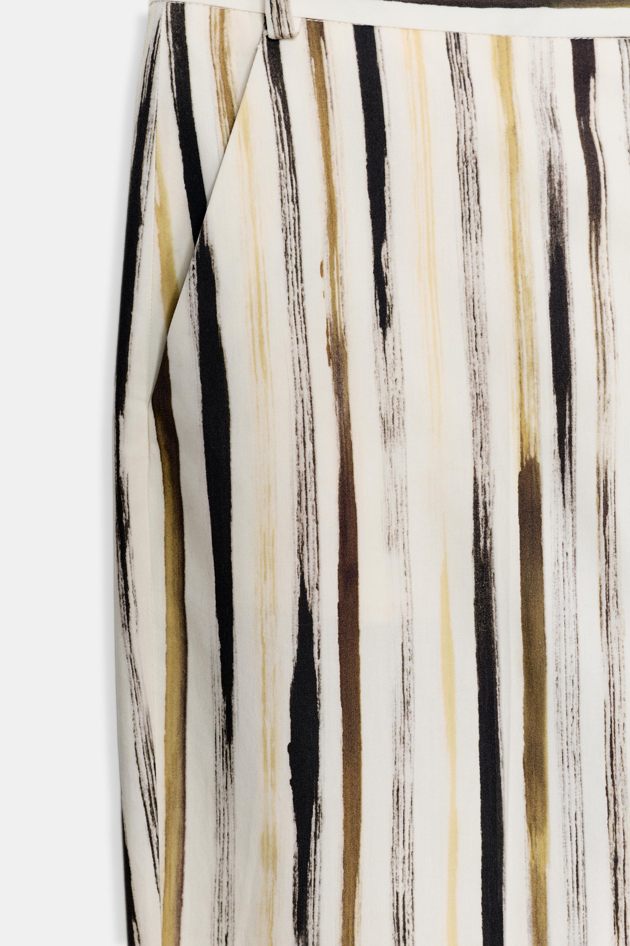 ZW COLLECTION STRIPED POPLIN PANTS