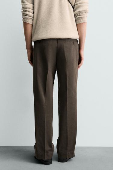 ORIGINS TWILL CHINO TROUSERS - Brown by Zara - Image 2