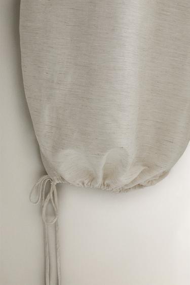LINEN BLEND SAROUEL TROUSERS - Ecru by Zara - Image 2