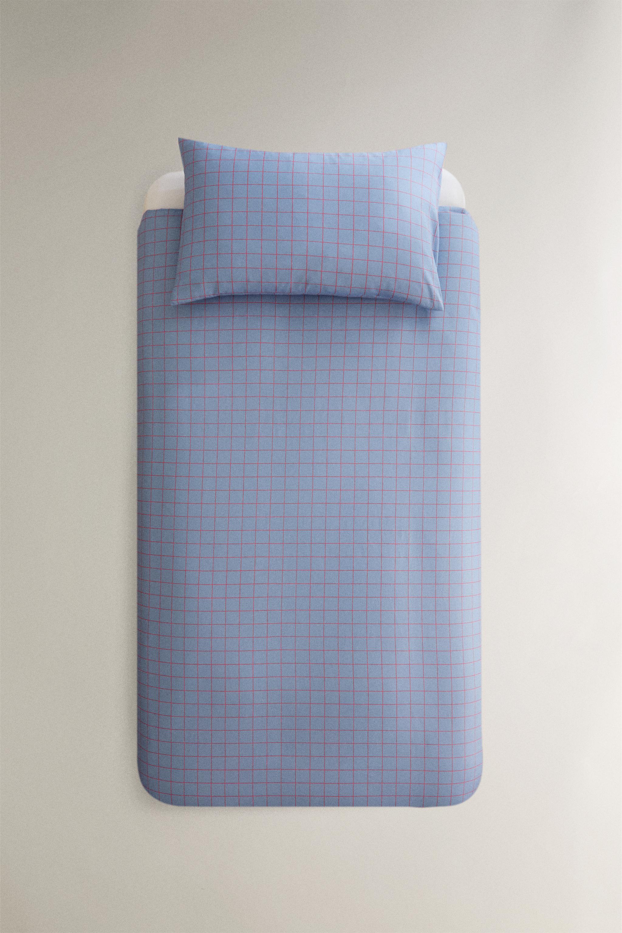 KIDS PLAID DUVET COVER