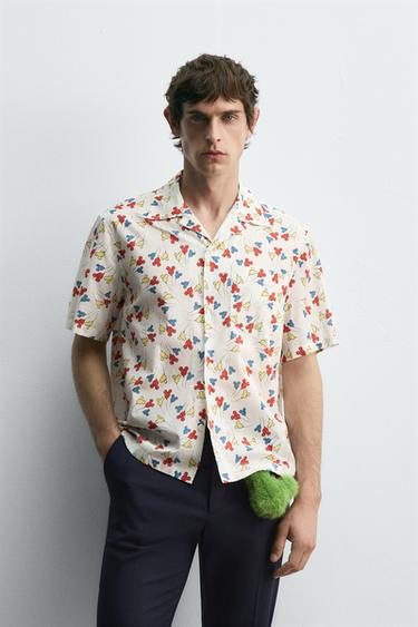 CAMISA GLOBOS MICKEY MOUSE HARRY LAMBERT FOR ZARA X DISNEY - Blanco de Zara