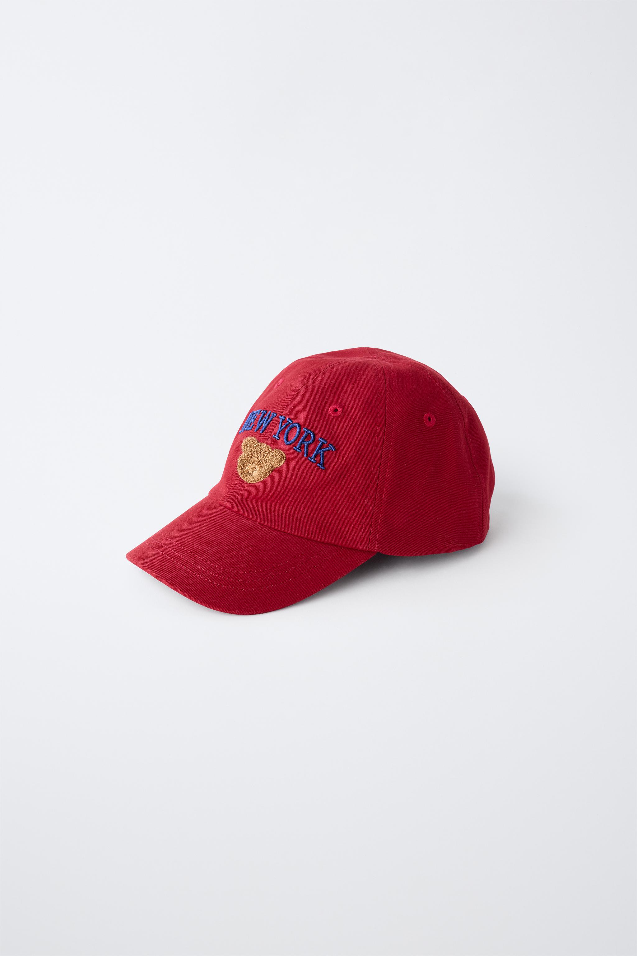 VARSITY EMBROIDERED CAP — Red
