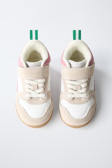 RETRO HIGH-TOP SNEAKERS - Pink by Zara - Image 4