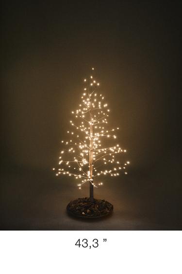 Zara LED LIGHT CHRISTMAS TREE (43.3") - Brown