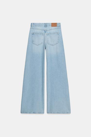 JEAN Z1975 WIDE LEG TAILLE HAUTE - Bleu clair de Zara - Image 6